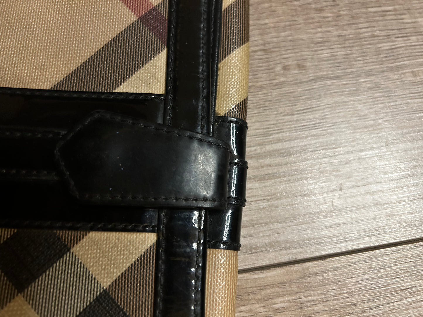 Vintage Patent Burberry Long Wallet