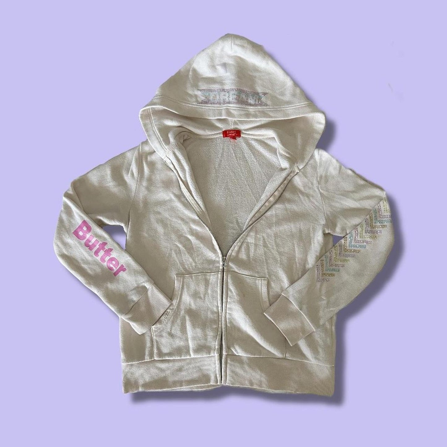 Y2k butter rhinestone dream catcher hoodie