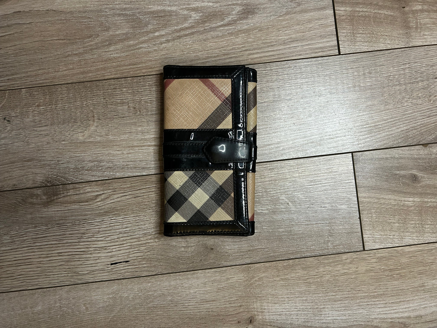 Vintage Patent Burberry Long Wallet