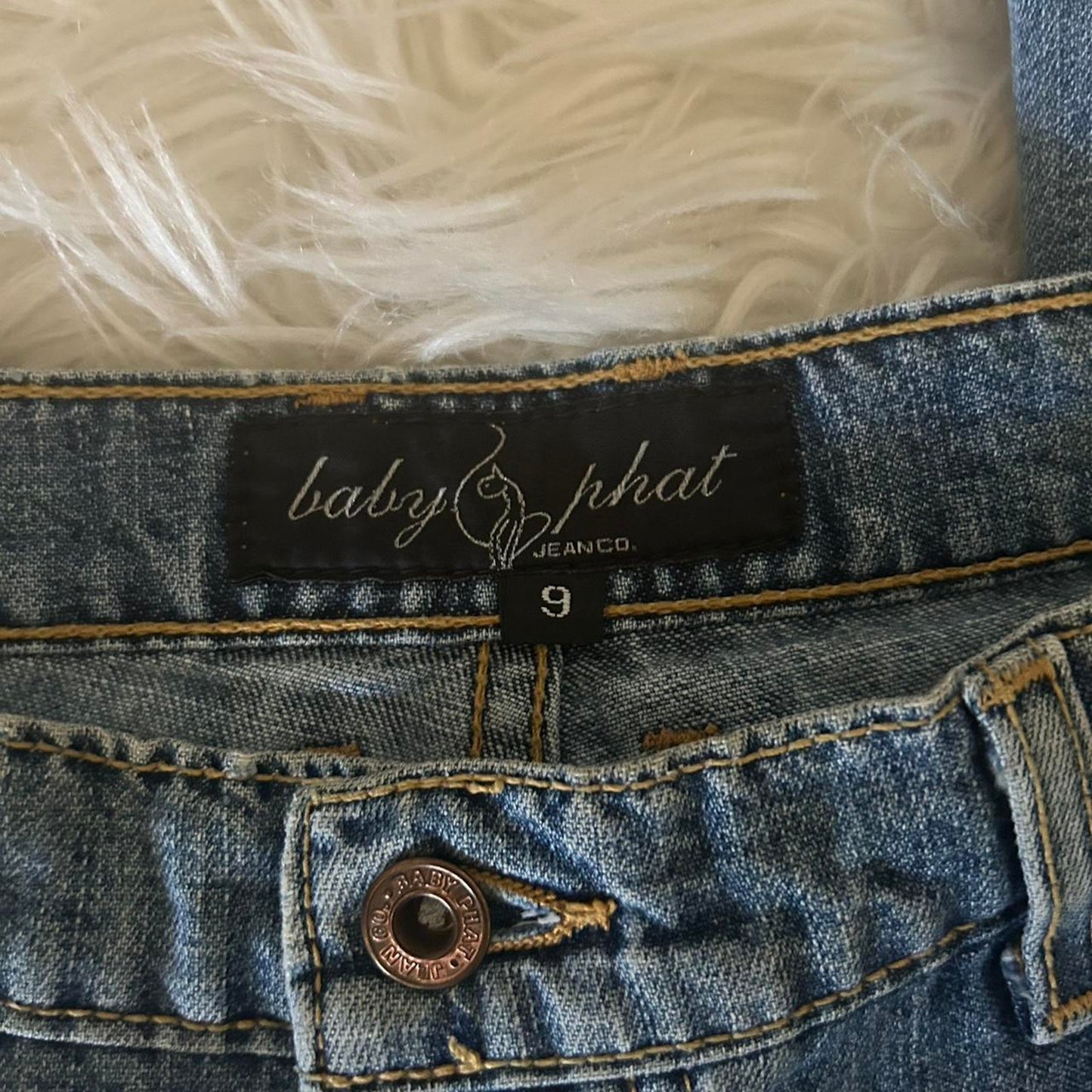 Y2k baby phat flared jeans