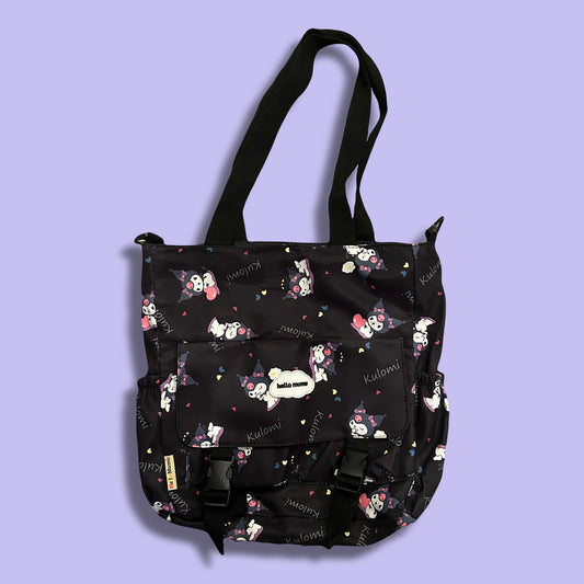 Kuromi Sanrio Nylon Utility Tote Bag