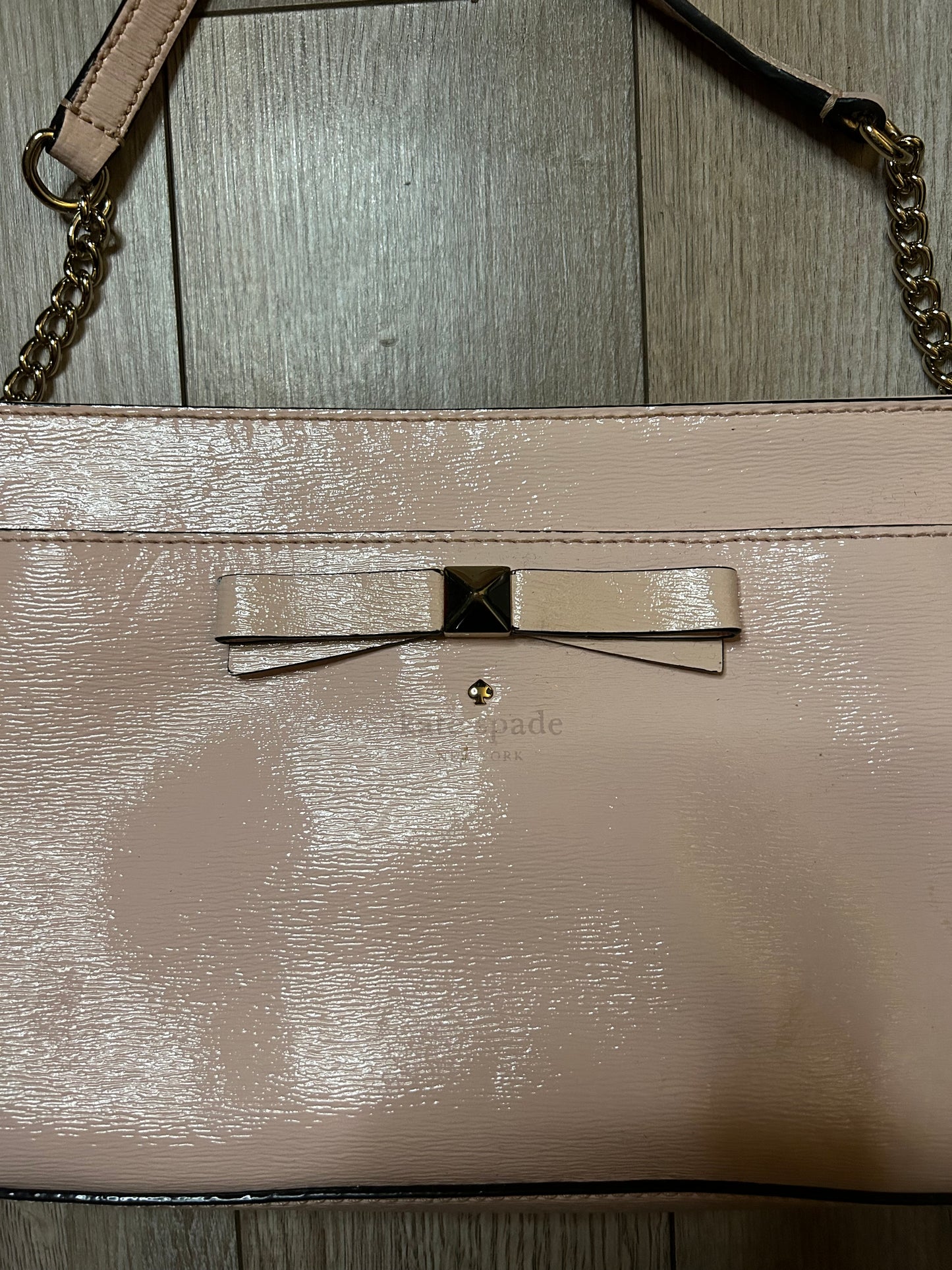 Pink Patent Leather Katy Spade Crossbody Purse