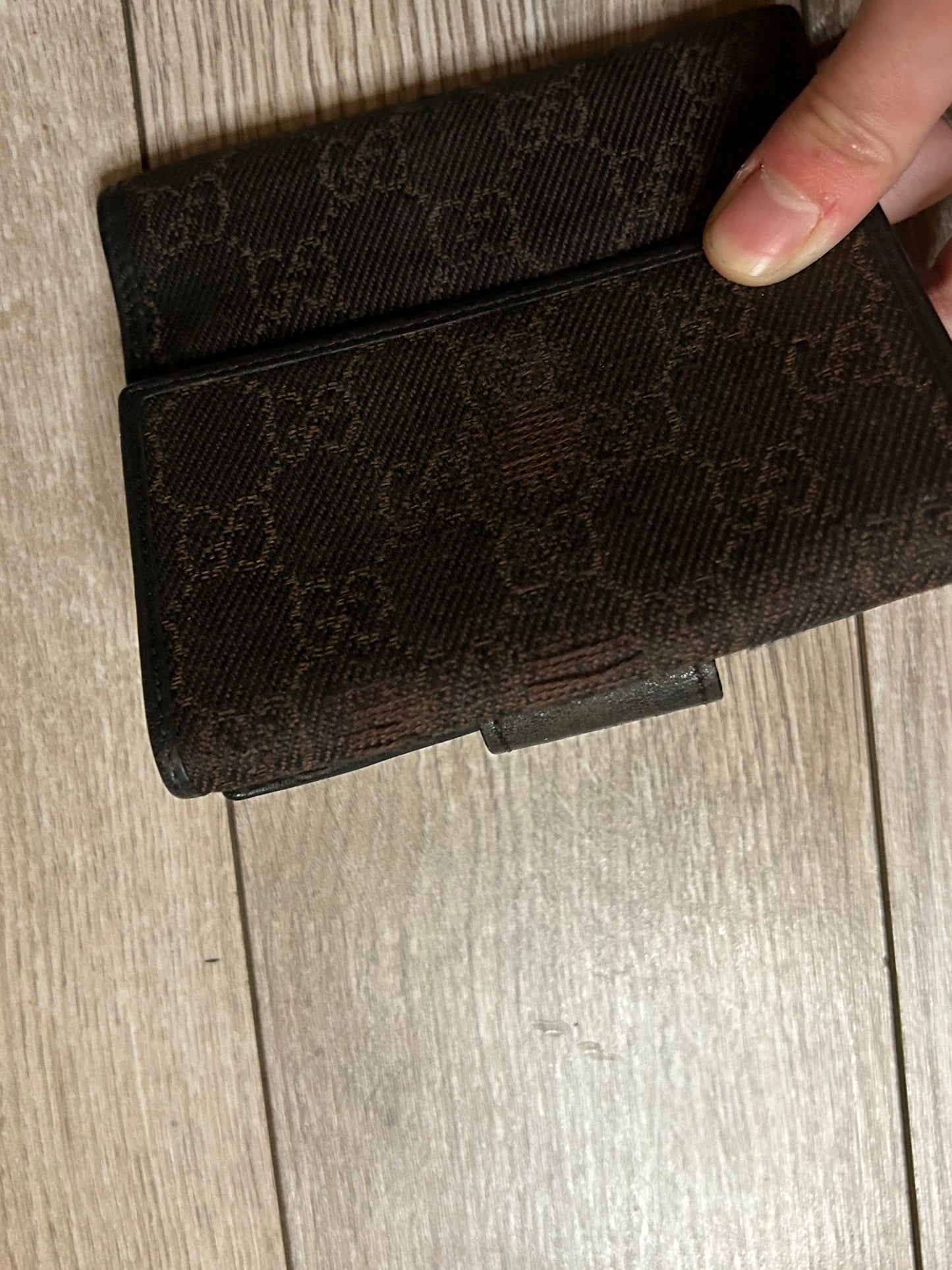 Vintage Brown Gucci Bifold Wallet