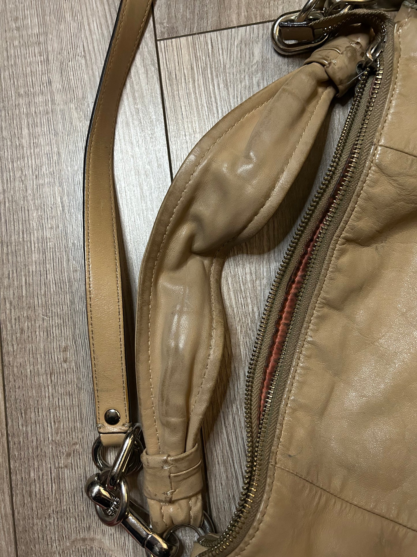 Tan Leather Coach Hobo Bag and Satchel