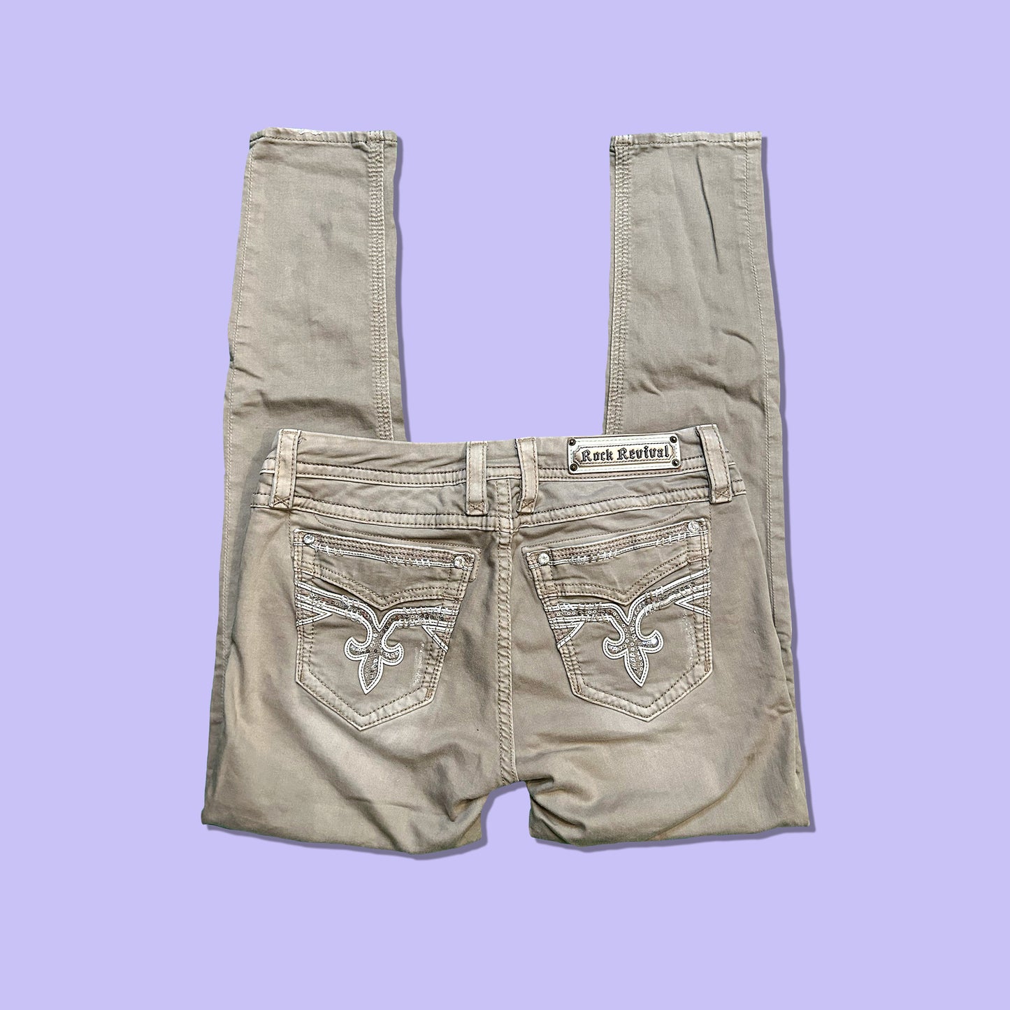 Khaki Skinny Rock Revivals