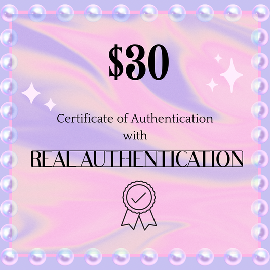 Certificate of Authenticity for Designer Products