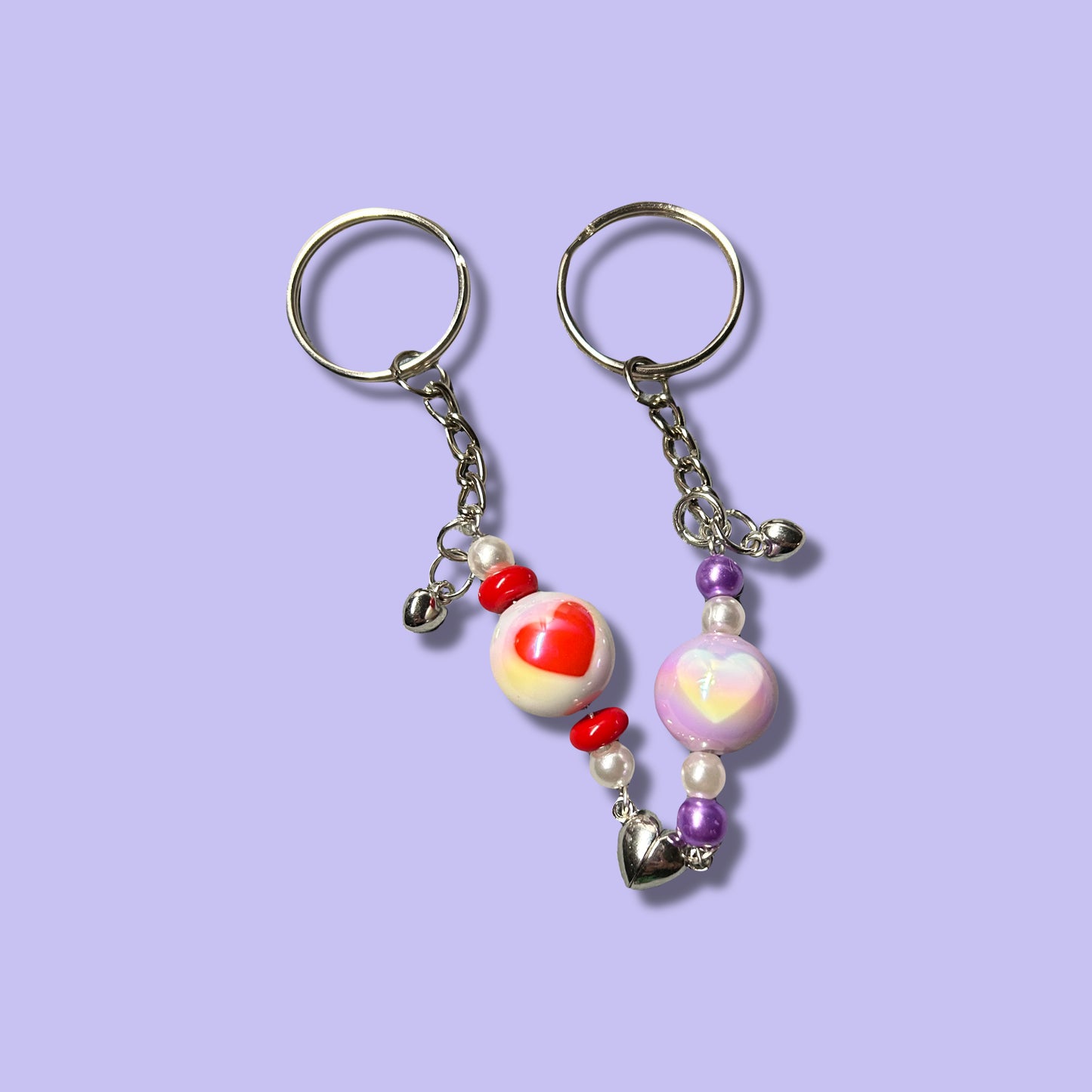 Couples/Bestie Magnetic Heart Keychains