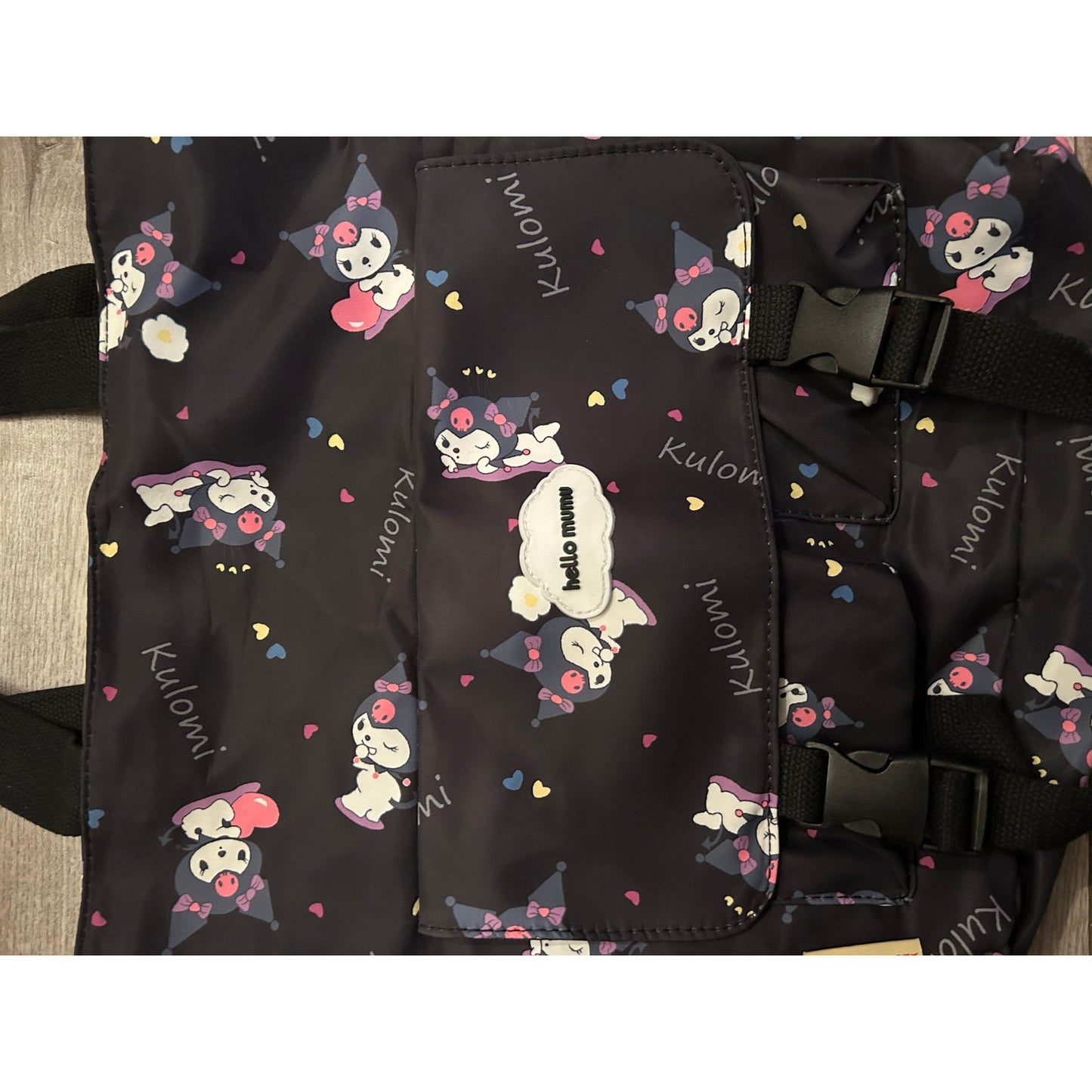 Kuromi Sanrio Nylon Utility Tote Bag